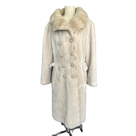 Borgana | Jackets & Coats | Vintage 9560s Borgana Faux Fur Coat Size 18 ...